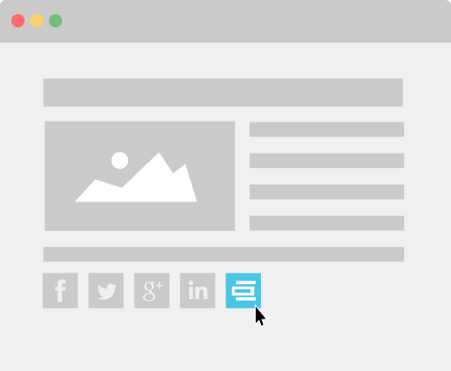 The Embed Button allows your readers to easily share and embed your ...