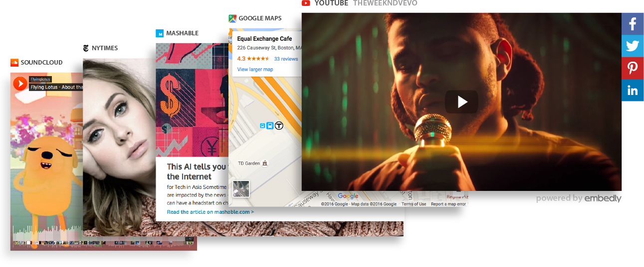 Embed Anything Cards are a clean, responsive, and shareable way to display any embed ...